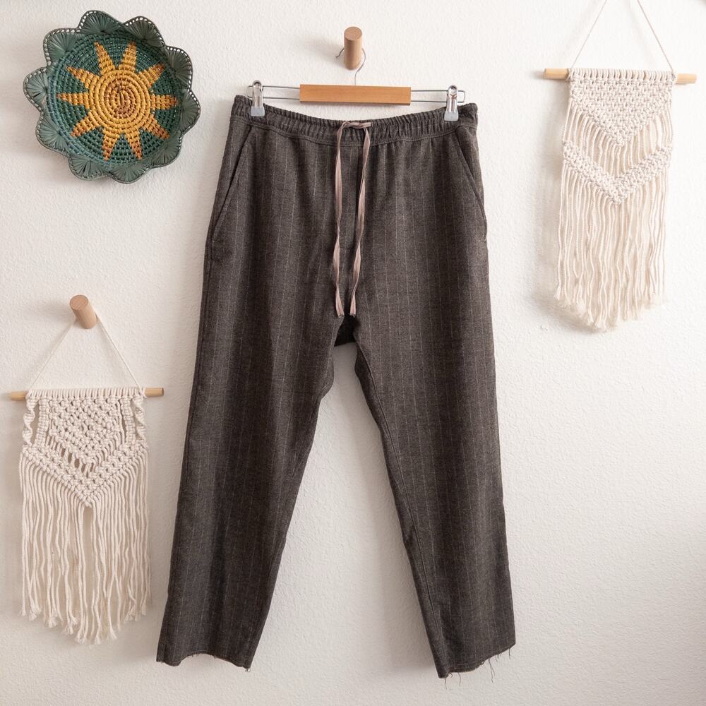 Zara Striped Pull On Pants Size Medium